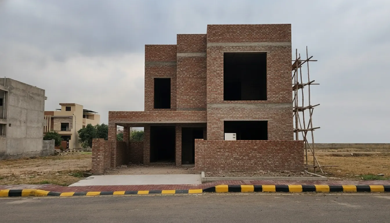 Completed house structure