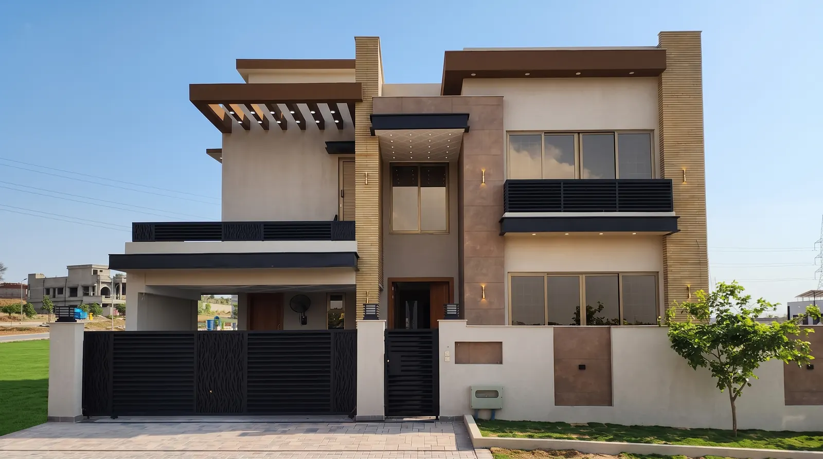 House built by Humbal Builders: Sector P, Phase 8, Bahria Town, Rawalpindi